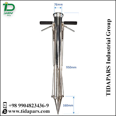 نشاکار دستی تمام استیل دو دسته تیداپارس